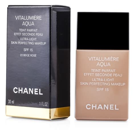 vitalumiere aqua chanel shades|Chanel vitalumiere aqua beige rose.